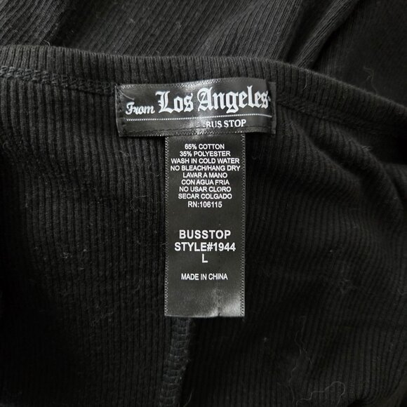 Y2K Grunge Black Winged Skull Ribbed Maxi Dress Women's Size L - Picture 3 of 7